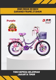 Terlaris!!! Bnb Sepeda Anak Perempuan City Bike Mini Swan Size 20 Inch