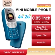 SERVO BM80 2G VS 4G Mini Mobile Phone Dual SIM Speed Dial Auto Call Recording Blacklist Magic Voice 