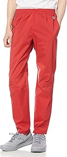 C3-USD01 Men's Long Pants, Stretch, Water Repellent, Windproof, Logo, deep-red, Large