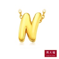 CHOW TAI FOOK 999 Pure Gold Alphabet Pendant - N