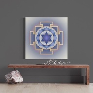 Best-t Saturn Yantra | Meditative Geometric Art | Quality Canvas Giclee Print | Vaastu