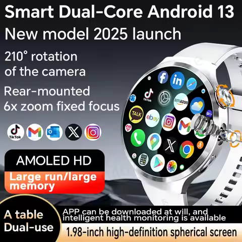 4G/5G Full Netcom Smartwatch 1.98inch Amoled Smart Watch With 1900mAH Battery 210° Rotating Camera A