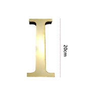 cod 20cm 3D Acrylic English Letters Wall Stickers Decorative Self-Adhesive Wall Stickers Alphabet Wa