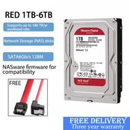 Internal Hard Disk Red 1TB/2TB/3TB/4TB/6TB SATA 6Gb/s 128M WD RED Network Storage (NAS) Hisk Disk