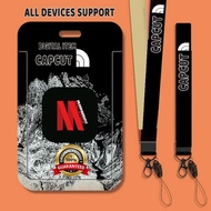 Digital Item Capcut Pro ID Card Holder Lanyard Business Bank Card Cover Student Card Case Transporta