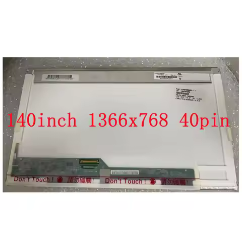 Replacement Screen B140XW01 V.9 v.0 LP140WH1 TLB1 For Panasonic TOUGHBOOK CF-53 HD 1366x768 40pin