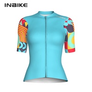 INBIKE Short Sleeve Bicycle Jersey for Women Bike Riding T-shirts Cycling Clothing MTB Jersey for Bi