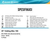 SEPEDA LIPAT ODESSY HELLIO 9X 18 SP- OD LP 2055 18S HELLIO 9X