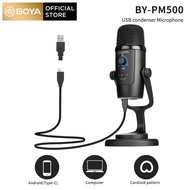BOYA BY-PM500 USB Condenser Microphone Sound Podcast Studio Video Conference Studio Microphone For PC Laptop Skype MSN karaoke Music Conferencing