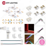 C3S BTF-LIGHTING SMD COB LED Connector 5050 RGB T-type L-type X-type Connector 2pin 3pin 4pin 5pin C