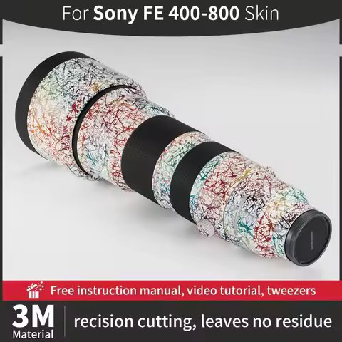 For Sony 400 800mm Skin,Sony FE400-800F6.3-8 G Camera Lens Sticker , Anti-scratch, Camera protective