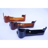 Suitable for Fuji X-T1 Camera Bag X-T2 XT3 Base Leather Case X-T3 Half Case XT1 Camera Protective Ca