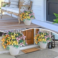 SISS Realistic Plastic Butterfly Bouquets 7 Blooms Indoor Outdoors Event Styling