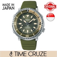 [Time Cruze] Seiko SRPF83J1 Prospex Japan Made Tuna Automatic Green Silicone Strap Green Dial Men Watch SRPF83 SRPF83J
