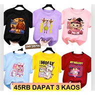 40K GET 3 CHILDREN'S T-SHIRTS FOR GIRLS AGED 2-16 YEARS Unisex Clothes CWO and CW T-Shirts for Boys 