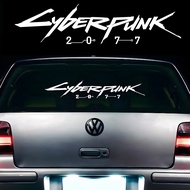 Cyberpunk 2077 Reflect Vinyl Game Sticker Motorcycle Car Body Window Accessories for AMG CLA B7 WISH