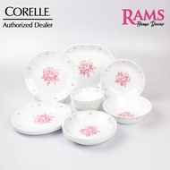 Corelle 20 Pcs Vitrelle Tempered Glass Market Street New York Dinner Set / Dinnerware Set - Blooming Pink