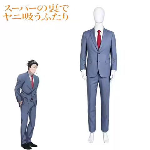 Mr Sasaki Duo Anime Cosplay Costume Suit Set Japanese Manga Role Play Outfit Full Set Halloween Part