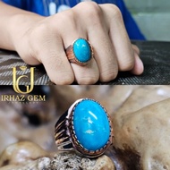 🇮🇷 Iranian Turquoise Ring | Cincin Firus Iran | 925 Silver