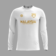 [READY STOCK] Malaysia ''Harimau Malaya" Jersey White/Gold - LONGSLEEVE