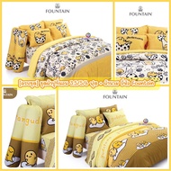 Gudetama: Bedding Set 3.5/5/6 Feet (Complete Bed Sheet + Duvet) Fountain (100% Authentic By SANRIO)