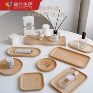 [4545 People Collection] Southern Life Home Accessories Ornaments Japanese Style Beech Round Tray In