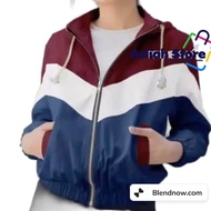 Jaket pedro Jumbo/jaket wanita/jaket parasut kombinasi/jaket olahraga/running