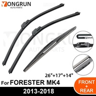 Car Windshield Windscreen Front Rear Wiper Rubber Accessories For Subaru FORESTER MK4 26" 17" 14" 20