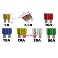 5A 7.5A 10A 15A 20A 25A 30A Standard ATO Blade Fuse For Car Truck (FS-002)