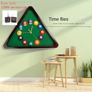 B Billiard Wall Clock Clock Clock Timer Wall Clock Snooker Ball Triangle Clock Wooden Harno Timer