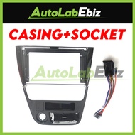 🔥UPPER TYPE A🔥 Proton WIRA 1993-2009 Android Player Casing 9" inch (with Socket Proton) Satria/Putra