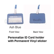 Personalise ID ezlink card tag holder with Vinyl permanent sticker UHOO 6633