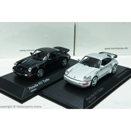 1: 43 Minichamps Porsche 911 964 Turbo 1990 Silver/Black ※