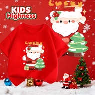 (24 Hours Delivery) kids Highness Christmas Festival Red shirt Round Neck t-shirt T444