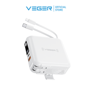 (รับประกัน 1 ปี) VEGER P15W Power Bank 10000mAh Wireless Charger รองรับการชาร์จไร้สาย พาวเวอร์แบงค์