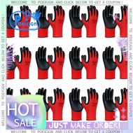 NMSafety  Work Glove PU Rubber Palm Coated  Gloves  Work Gloves 12 Pairs EN388 4131X Safety and Comf