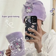3PCS Kuromi Bathrobe Tuala Kuromi Kuromi Towel Kuromi Gift Set Bathroom Kuromi Bathrobe
