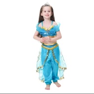 Kids Girl Costume Jasmine Aladdin+Pants