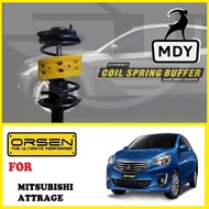 ORSEN Coil Spring Rubber Mitsubishi Attrage x 2 pcs Cushion Buffer Suspension AMT EVA