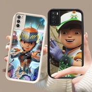 DK-56 Boboiboy Silicone Casing black and white for OPPO Realme 7I C17 A16 A11S A33 A53S A16s A54S C7