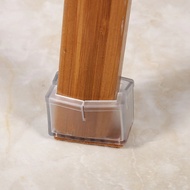 8pcs / Set Chair Legs Cover Rectangle Furniture Legs Protector With Rubber Sole