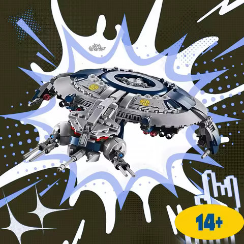 2025 New 75233 Droid Gunship Ship Spaceship Building Blocks 329PCS Space Fight Model For Kids Christ