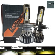 [2PCS]LED Headlamp Fog Lamp Car H4 H11 9006(HB4) 9005(HB3) 3 Colors White Yellow White Yellow Yellow