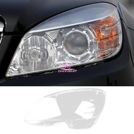 Car Front Headlight Cover Lampshades Lamp Shell Headlights Lens Cover for - C-Class W204 2007-2010 L