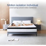 King Size Mattress, 10″ Memory Foam Hybrid , Pocket Spring Mattress in a Box for Motion Isolation, S