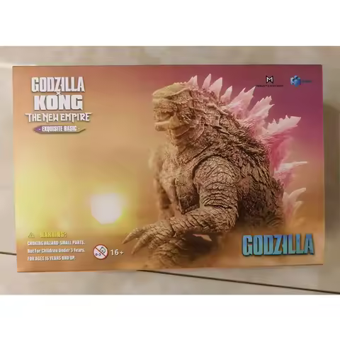 100% Original HIYA Godzilla Kong The New Empire Godzilla Evolved Pink Backed Anime Action Figures Mo