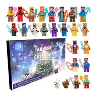 Advent Calendar Lego Robort Anime Figures Mini PVC Model Dolls Kids Christmas Countdown Toys Building Block Xmas Gifts