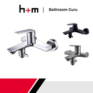 h+m Alpha Exposed Bath/Shower Mixer with Diverter (2 outlets) - AP202