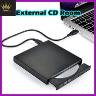 External DVD ROM Optical Drive USB 2.0 CD/DVD-ROM CD-RW Player Burner Slim Portable Reader