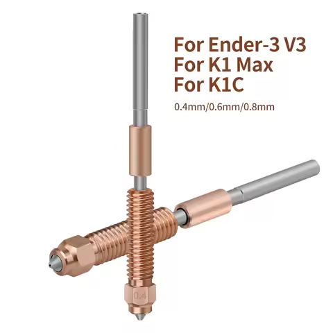 Upgraded For K1C Nozzle All-in-one Quick-Swap Hardened Steel Titanium High Flow K1C K1 Max Nozzle 0.